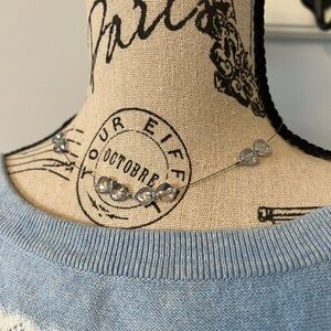 Elegant Clear Beaded Necklace